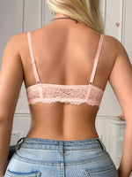 Modern Lace Women's Bra Front-Closure Push-Up Sexy Bras Mesh Lace Trim Comfortable Bra for Woman