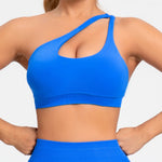 NCLAGEN Asymmetric Sports Bra Gym Top Woman High Support Halter Backless Fitness Speed Activewaer Workout Seamless Underwear
