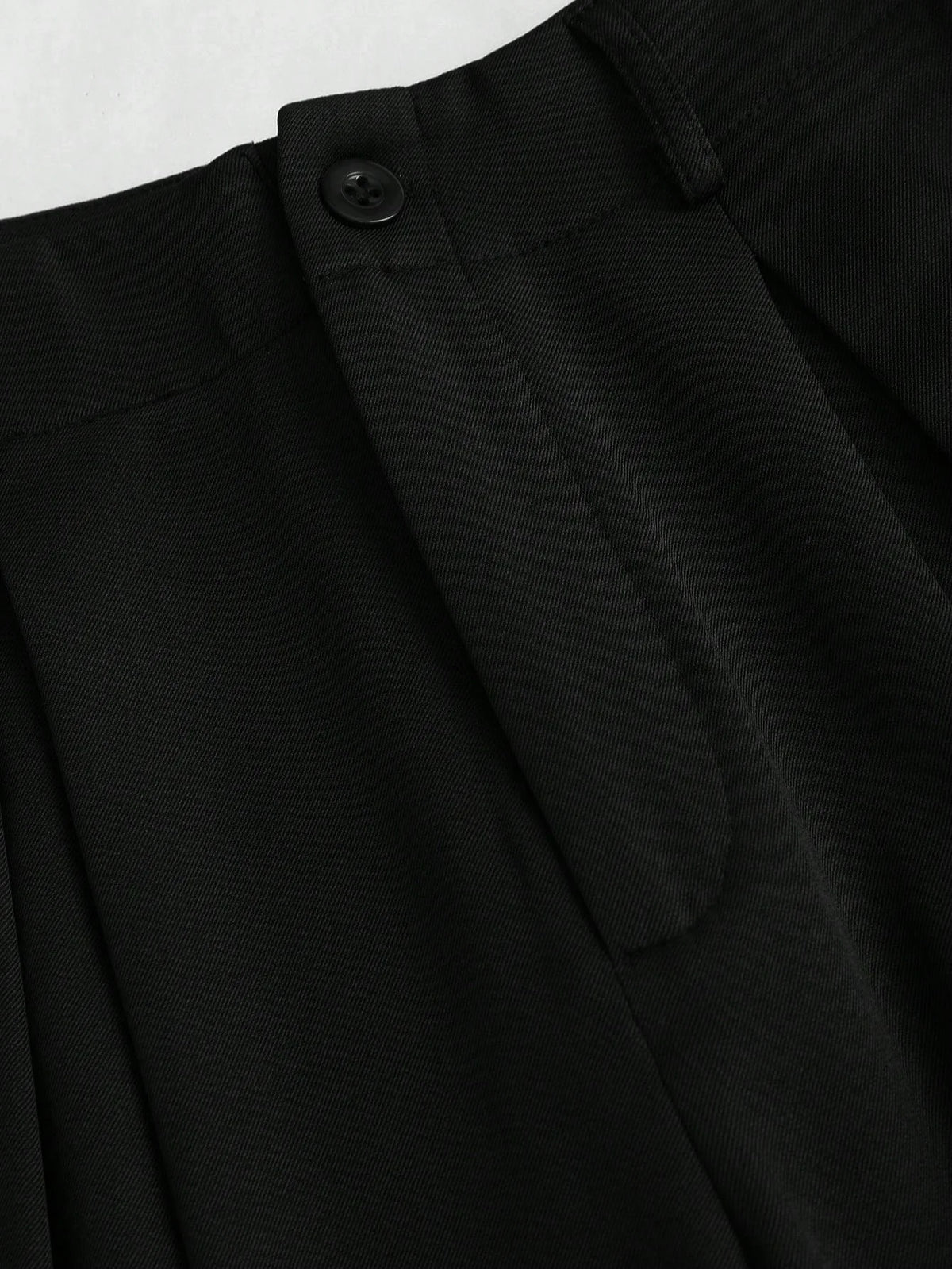 Women's Elegant Jacquard Pleating Wide-Leg Pants Office/Commuting Solid Color Loose Casual Suit Pants, Autumn/Winter