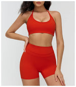 Sexy Gym Top Women Sports Bra Running Hanging Neck Yoga Bra Breathable Sports Underwear Women Fitness Push Up Workout Top Women
