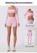 Hearuisavy Summer Elastic Scrunch Yoga Shorts Push Up Gym Leggings Cycling Workout Short Women Quick-Dry High Waist Sports Pants