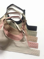 Deep V Jelly Bras Wireless Comfortable Supportive Bra No Underwire Push Up Bralette Seamless Underwear for Women