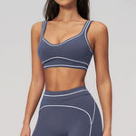 Breathable Sports Bra Women Shockproof Fitness Tops Push Up Gym Crop Top Brassiere Sport Bras Gym Workout Top Summer Yoga Bra