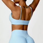 Women Underwear Sports Bras For Fitness Yoga Running Jogging Gym Wear Stretch Padded Sling Sport TopAthletic Vest Yoga Bra