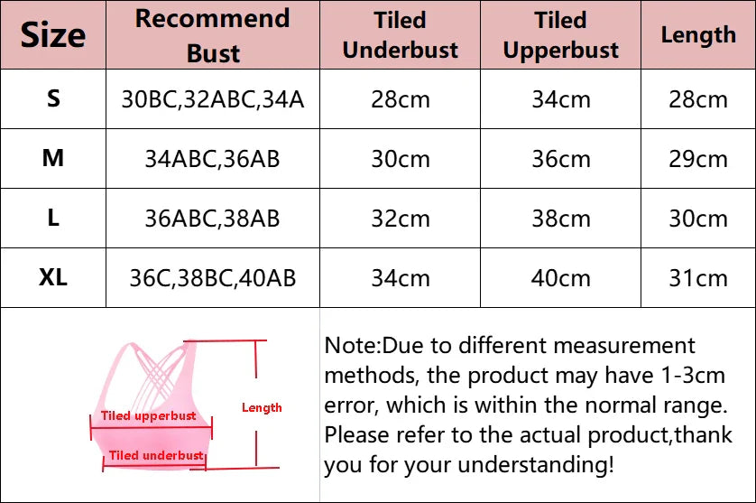 New Fitness Sports Bra for Women Push Up Cross Back Shockproof Running Gym Training Workout Yoga Underwear Crop Tops