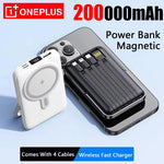 OnePlus Power Bank 200000mAh Portable Auxiliary Spare External Magnetic Battery Pack Wireless Charger For iPhone Xiaomi