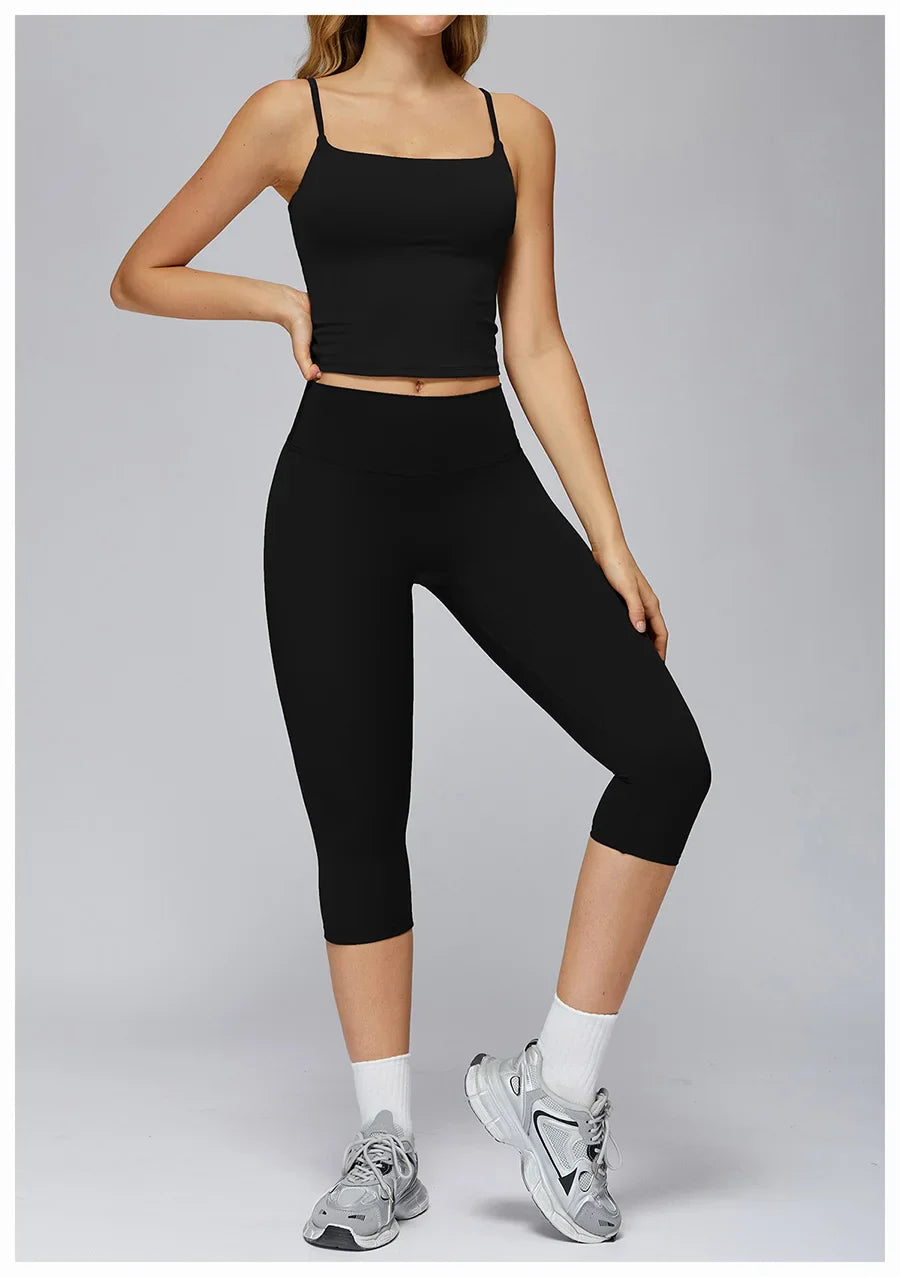 New yoga set 2 pieces gym set Women Long Sleeve Sports Shirts Sports Bra Leggings Suit Fitness Running Workout Suits Tracksuit