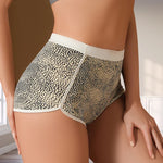 1pcs Mid Rise Leopard Print Women Boyshort Breathable Comfortable Female Underpants Lingerie Women 's Panties Underwear