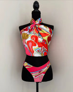 Classic Printed Bikini 2026 Bandeau Biquini Women Sexy Swimsuit Push Up Swimwear Female Swim Suit Halter Bathingsuit Beachwear