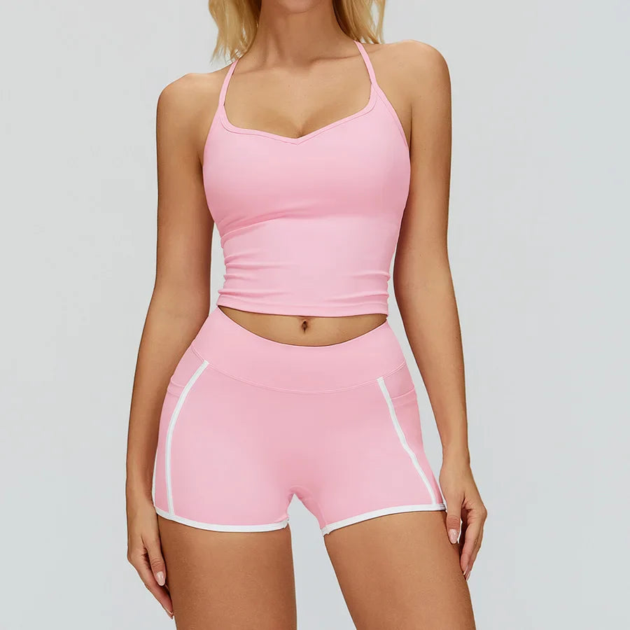 Women Yoga Set 2/3PCS Gym Clothes Long Sleeved Sportswear Yoga Suits Fitness Tracksuits Sport Outfits Crop Tank Bra Gym Leggings