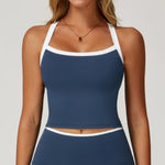 Women's Pilates Tank Top Push-Up Sports Bra Hollow Breathable Fitness Bras Gym Yoga Vest Running Tops High Strength Sportswear