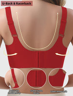 1pc Color Women's Seamless Wireless Sports Bras - Soft Stretchy Push-Up Design Everyday Basic Bras, Removable Padding Lingerie