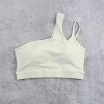 DIA FIT JOY Yoga Sports Bra Single Shoulder Irregular Strap Naked feel Sensation Beautiful Back Design Comfortable Breathable
