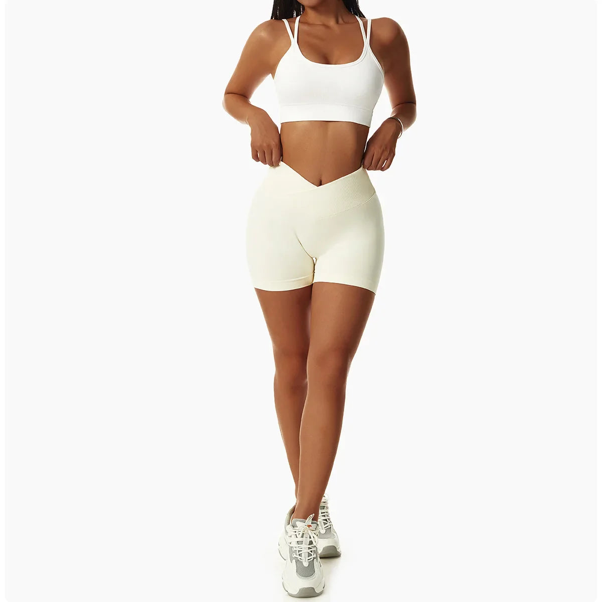Summer Seamless High Waist Yoga Shorts Elasticity Sports Leggings Women Breathable Cycling Shorts Buttock Lift Gym Shorts Women