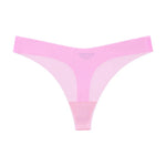 Girls Briefs Seamless Women Panties Sexy G String Ice Silk Underwear T Back Sports Yoga Thong Traceless Plus Size S-XL