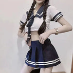 Sexy Cosplay Student Uniform Anime School Erotic Clothing Schoolgirl Lingerie Sets Role Play Sex Short Skirt Jk Uniform Set
