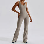 Women Fitness Bodysuit Backless One Piece Yoga Set Jumpsuit Sports Gym Workout Clothes Tights Active Wear Slim Playsuit Female