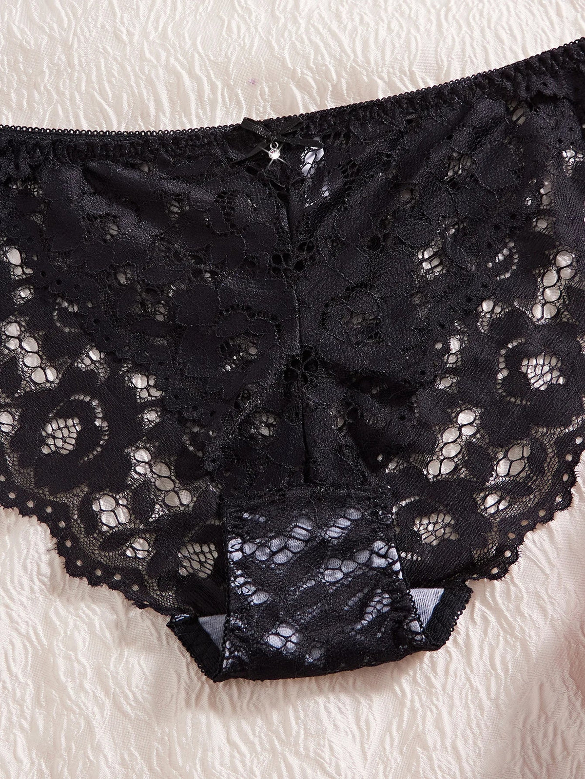 Single of Women's Underwear Set Sexy Lace Patchwork with Push Up Bra Romantic Sheer Women's Panties