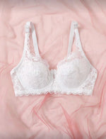 Lace Women's Bra Breast Cover Thin Cup Underwear Underwire Adjustable Push Up Bras Sexy Bralette Lingerie