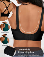 Women's Bra | V-Neck Enhances Neck Line, 3D Soft Air Support Comfort, Breathable Quick Rebound Fabric, U-Back Seamless Bralette