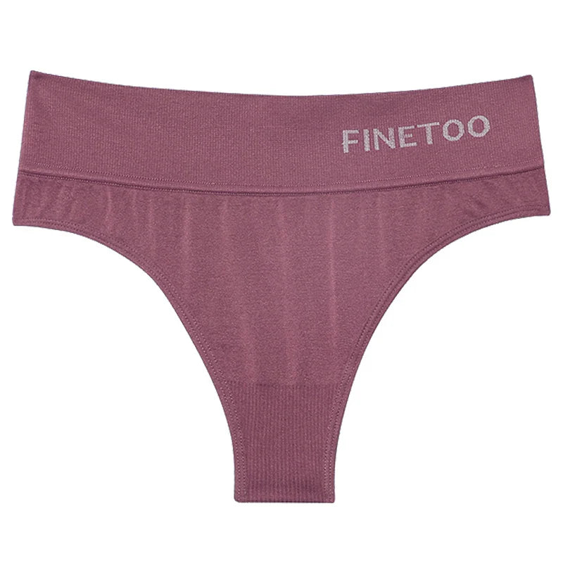M-2XL Seamless Thongs Women High Waist G-string Ladies Comfortable Bikini Panties Soft Thong Underpants Girls Underwear Lingerie
