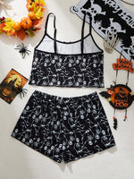 Ladies Sleepwear Set Strap Top And Short Pants Home Clothes Comfortable Soft Material Women's Nightgown Outfit