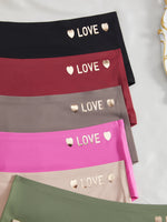 8pcs/Set Women Seamless High Waist Panties Letter Underwear Comfortable Stretchy Female Briefs