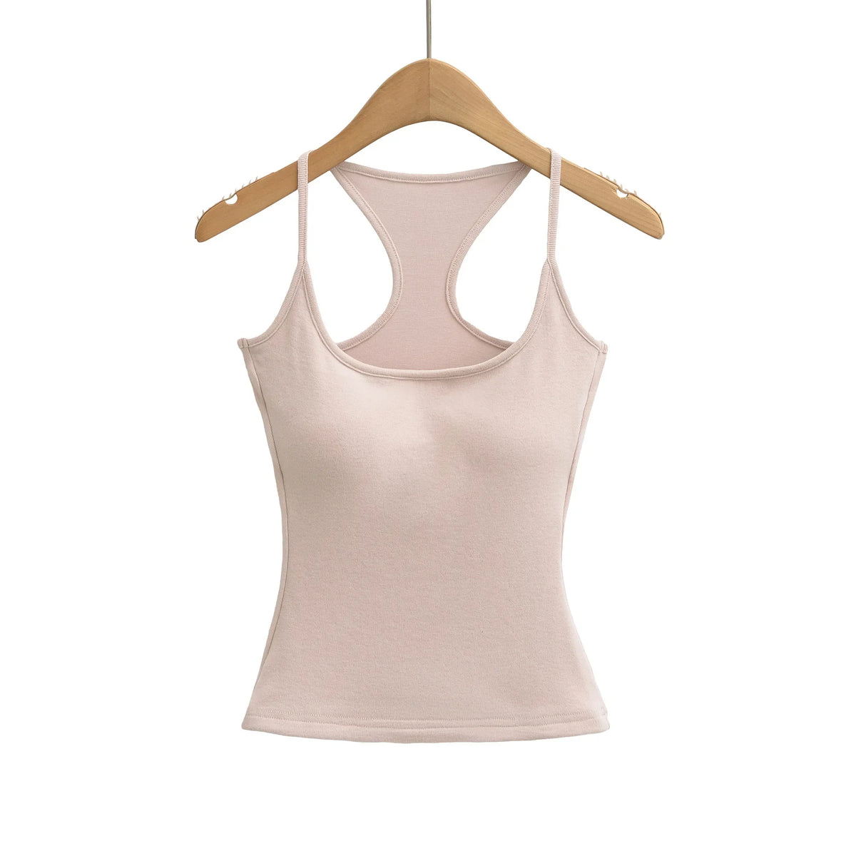 Soft Blush Pink Tank Top For Women Slim Fitted Design Stretchy Fabric Seamless Comfort For Casual Outings Or Light Workouts RSEZ