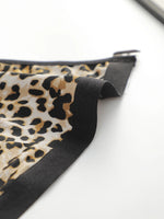 Leopard print black 2-piece set without steel rim or chest cushion women underwear with sexy straps girls' bra Lingerie MR3475