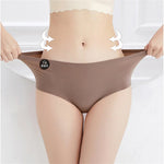 5PCS Seamless Mulberry Silk Underwear Ultral Thin Women's Panties Sexy High Elastic Invisible Briefs Soft Underpants Lingerie