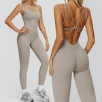 Women Yoga one-piece Jumpsuit Fitness Sports Overalls Gym Clothin Pilates Workout Clothes Outfit push-up Activewear Sportswear