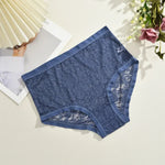 2Pcs/Set Women Sexy Panties Hollow Out Lace Floral Ladies Briefs Low Waist Solid Comfortable Hot Sale Female Underpants S-XXL
