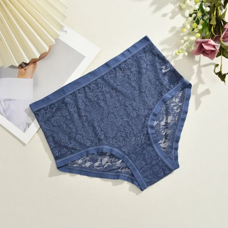New Women Sexy Panties Safe Hollow Out Lace Floral Ladies Briefs Low Waist Solid Comfortable Hot Sale Female Underpants S-XXL
