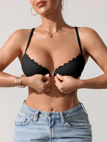 Butterfly lace Backless Style sexy bras Fashion Comfortable women's bra Front closure push-up bra