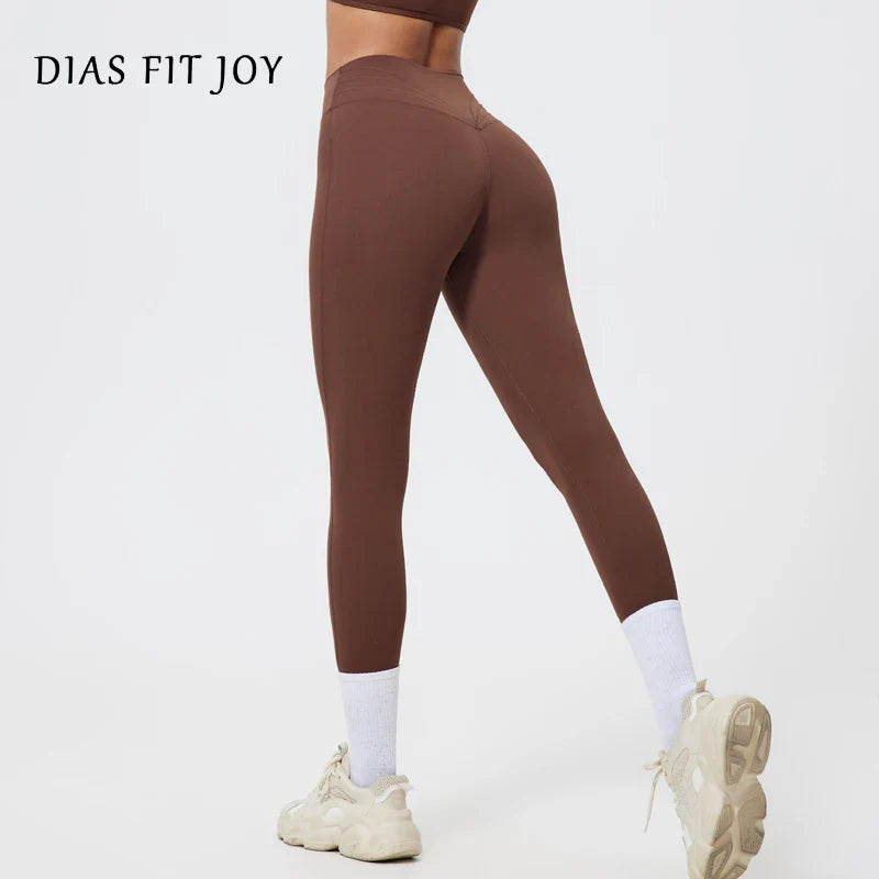 DIAS FIT JOYYoga Pants Fitness Women Cycling Gym Seamless Tights Sports Leggings High Waist Sexy Trousers Workout Sports Wear