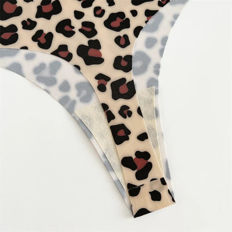 5Pcs Women G-string Seamless Sweet Fruit Thongs Low-waist Panties Ladies Soft Cute Thongs Female S-XL T-Back Panties Underwear