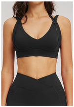 Workout Clothes Woman Gym Top Breathable Sports Bra Fitness Trainning Shoulder Strap Yoga Bra Outdoor Jogging Push Up Underwear