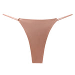 Women Panties G String Sexy Thong Seamless Underwear Ice Silk T Back Butterfly Briefs Girls Low Waist Lingerie Plus Size S-XL