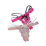 Lace G string Sexy Briefs Panties Women Underwear Hollow Out Thong High Quality Transparent Underpants Lingerie Girls Intimates