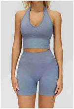 Seamless High Stretch Sports Bra Women Halter Yoga Bra Padded Backless Sports Bras Gym Crop Top Push Up Workout Yoga Tops Woman