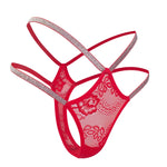 1pcs Low Rise Sexy Lace Women G-string Silver Satin Erotic Sexy Lingerie Breathable Comfort Elegant Female Underwear Lady Thongs