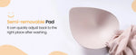 Women's Seamless Underwear 3/4 Cup and Thin Molded Cup Bra Wire-free Shaping Underwear Comfortable and Breathable Push Up