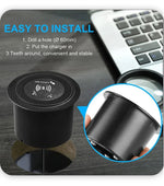 3 in 1 Wireless Charger Built in Type-C USB Ports Desktop Embedded Charging Station for iPhone 17 Xiaomi Airpods Mobile Phone