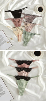 Lace Briefs Girls G string Sexy Panties Women Underwear Hollow Out Thong High Quality Seamless Underpants Lingerie Intimates