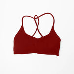 NCLAGEN Twist Back Bra High Support Sports Top Women Gym Wear WorkoutPush-up Seamless Yoga Underwear Fitness Running
