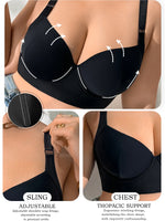 Push up Bra for Women Solid Color Plus Size Bras Thin Cup Underwire Bra Sexy Brassiere B C D E Cup
