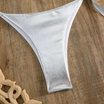 Sexy Brozing Gold Bikinis Sets Women Push Up Micro Bikini Swimsuit 2026 Brazilian Beach Bathing Suit Tie Side Triangle Swimwear
