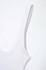 Women's Skinny Ribbed O-Neck Bodysuits with Straps Snap-Button Sexy Fashion Playsuits Comfortable Stretchy Female Clothing