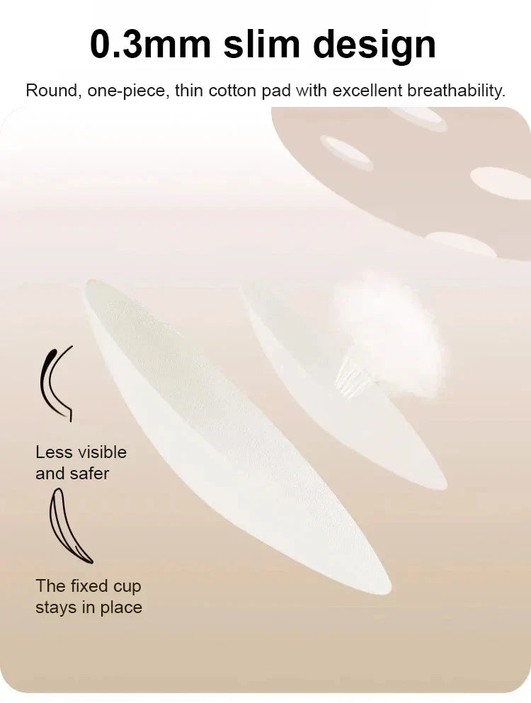Women's Large Breasts Underwear Wide Shoulder Invisible Corset Antibump Thin Underwear Full Cup Vest Traceless Bra with Bra Pads
