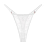 5pcs/pack Low Waist Sexy Women's G-String Underwear Floral Elegant Thongs Breathable Lingerie with Rhinestones Female Panties